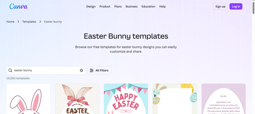 ai easter bunny canva