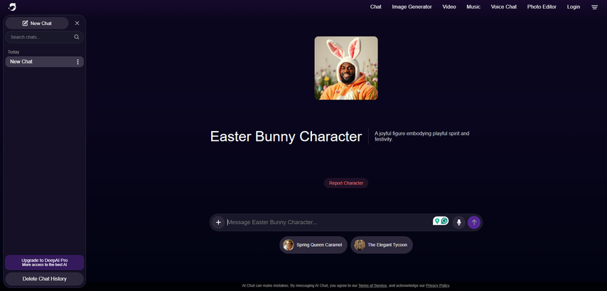 ai easter bunny deepai