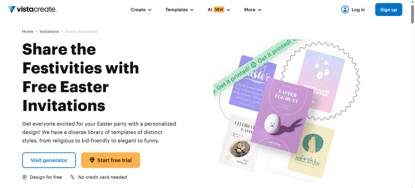 easter invitations vistacreate