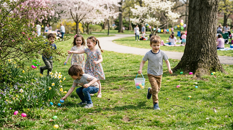 kids Easter egg hunt