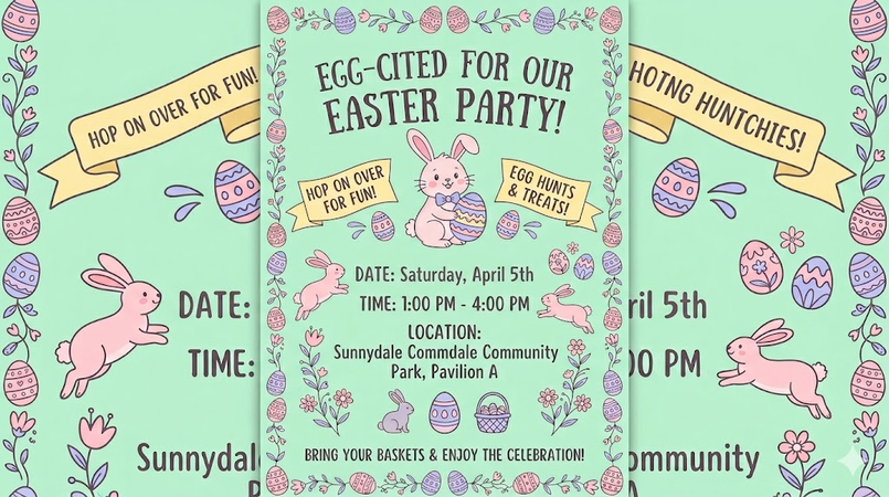 easter party flyer example