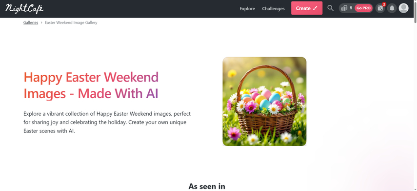 easter post nightcafe