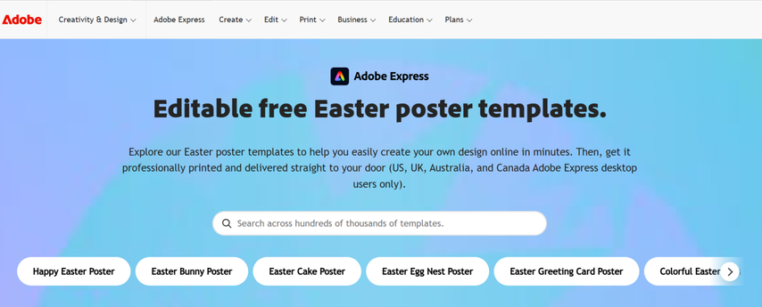 easter poster adobe firefly