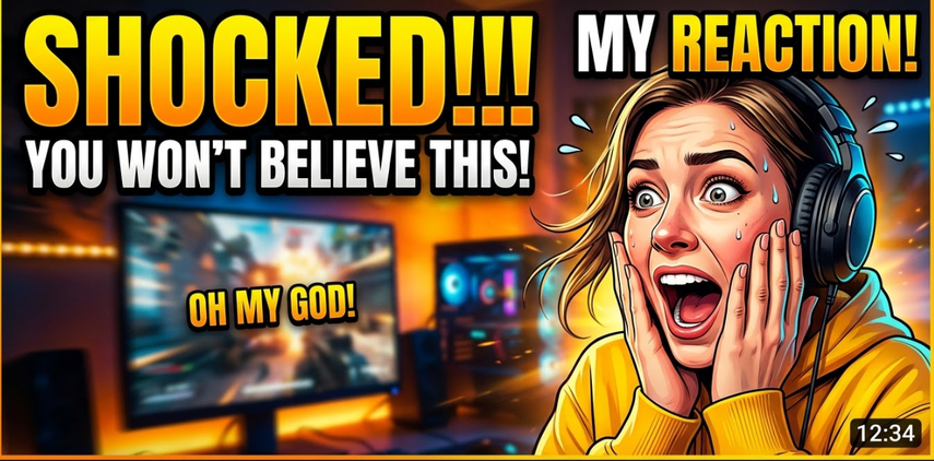emotion and reaction thumbnail