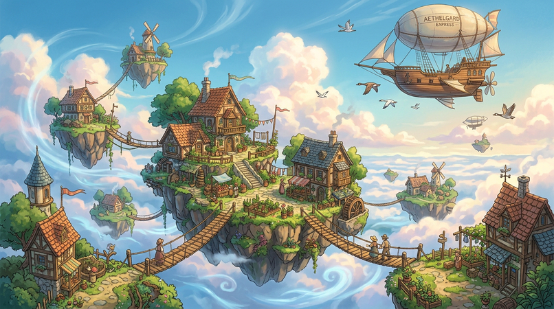 floating sky village