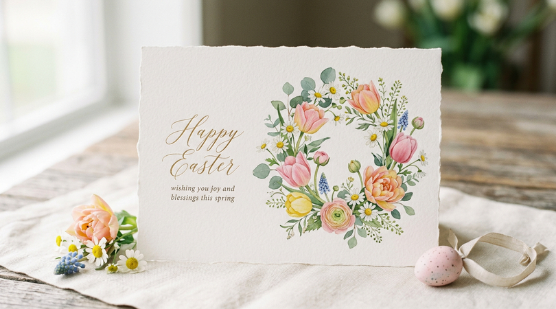 Floral Easter Card