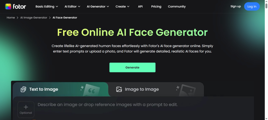 full body generator fotor