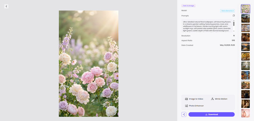 generate and download image