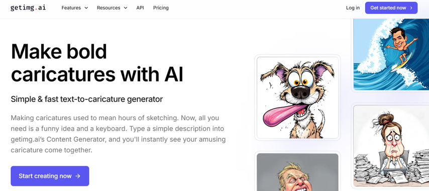 getimg ai caricature generator