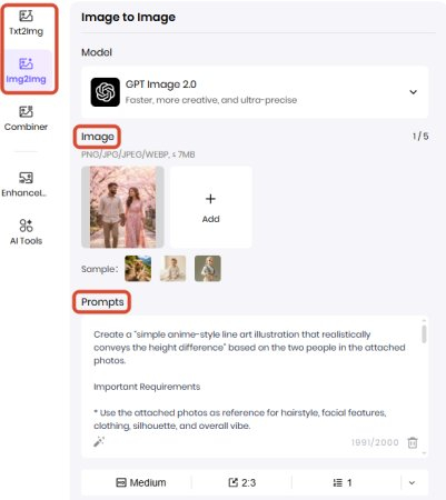 hitpaw ai image option
