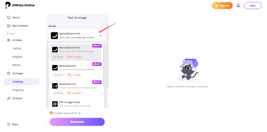 choose ai model for generation