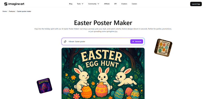 Imagine.Art Easter Poster Maker