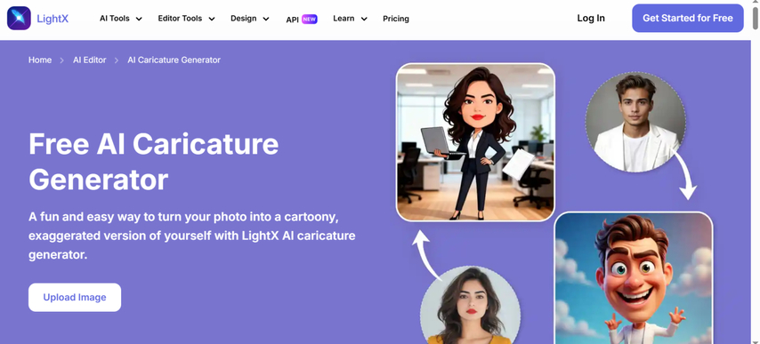 lightx ai caricature generator