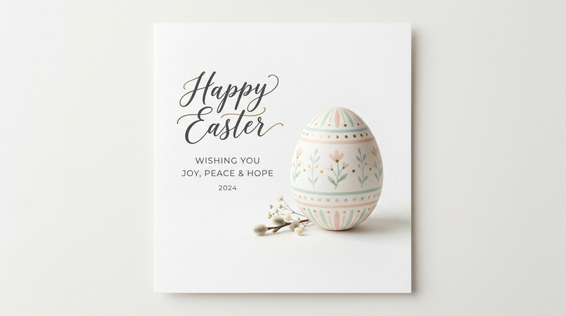 Minimalist Easter Card