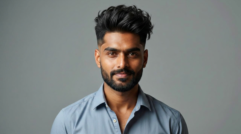 modern textured fade look