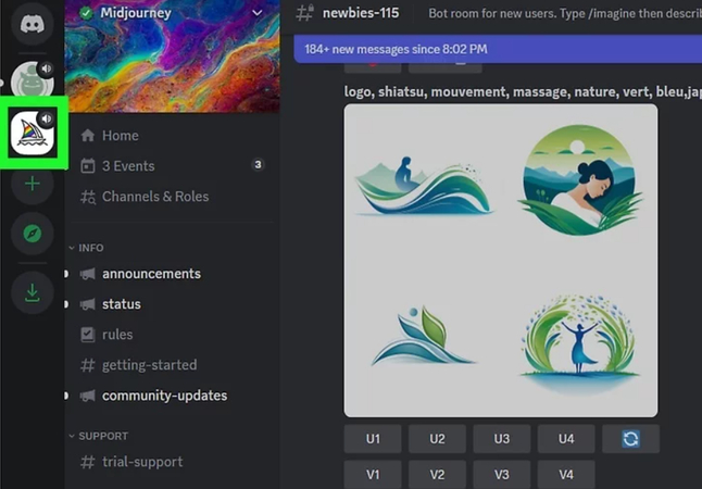 open midjourney discord
