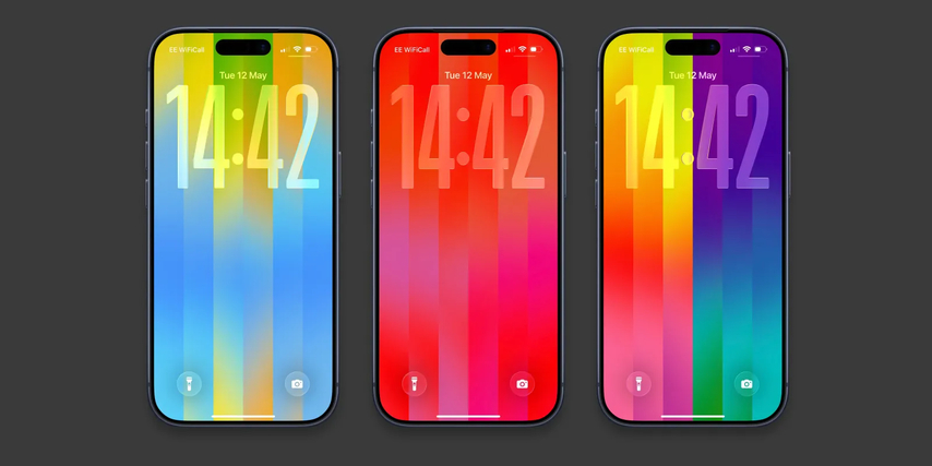 pride luminance wallpaper in ios 26.5