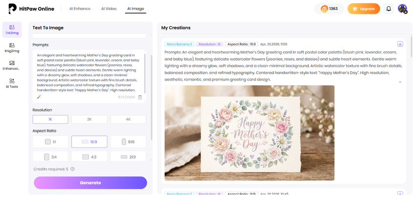 checking and saving created card images