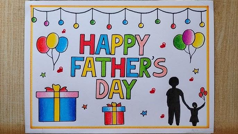 simple fathers day drawing ideas for kids