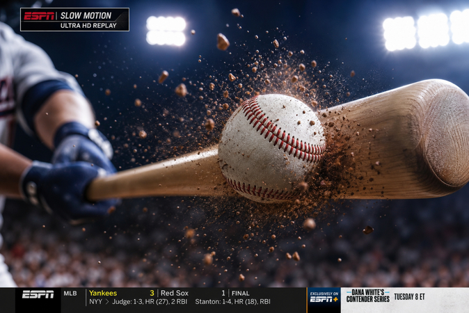 slow motion swing impact replay