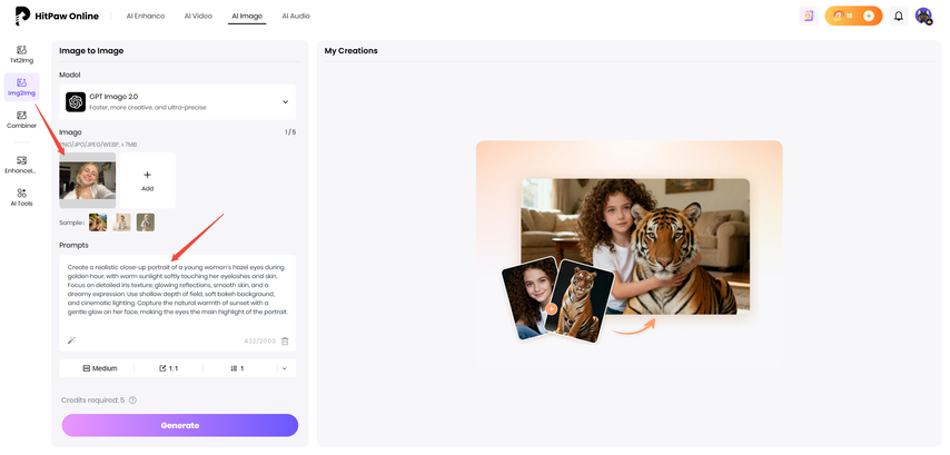 trending close up eyes ai photo editing prompts