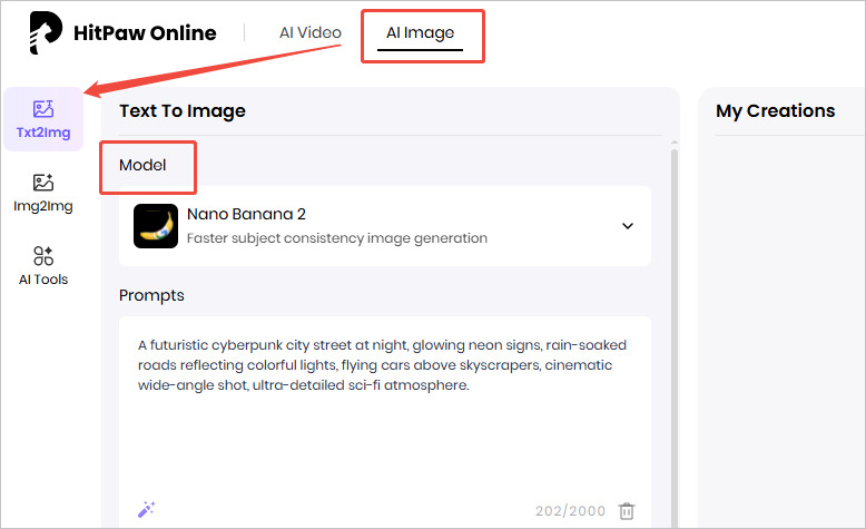 type nano banana 2 prompt