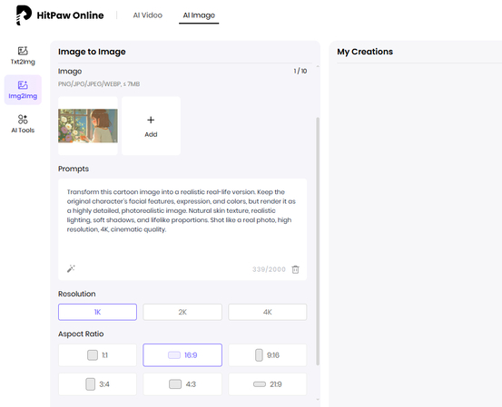 Generate Real Life Image from Cartoon Image