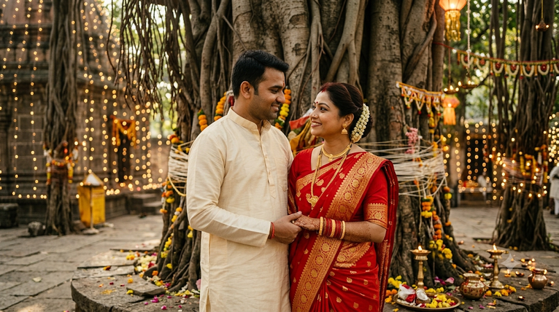 vat purnima couple prompt 3