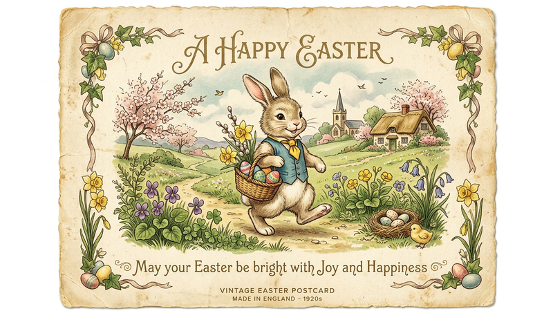 Vintage Easter Card