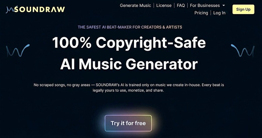 ai music editor soundraw