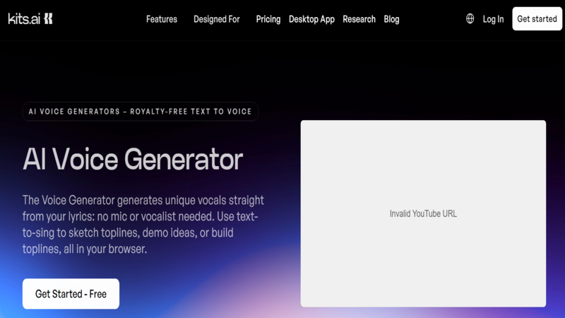 kits ai diss track generator homepage
