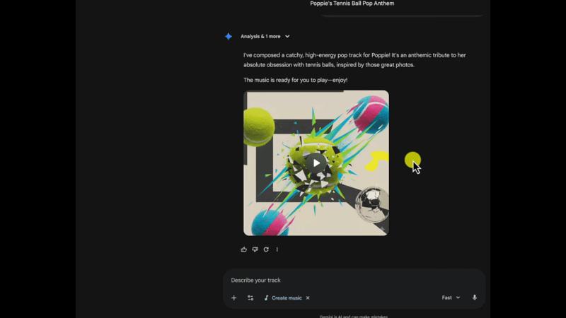 preview music track in gemini