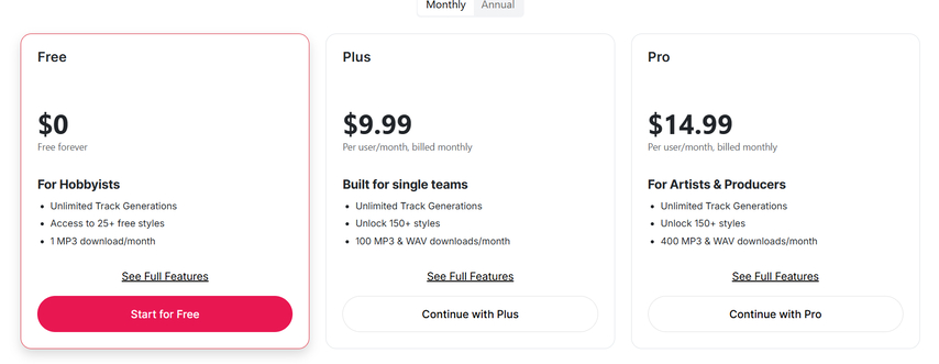 soundful pricing 2026