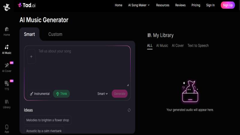 tad ai rap song generator