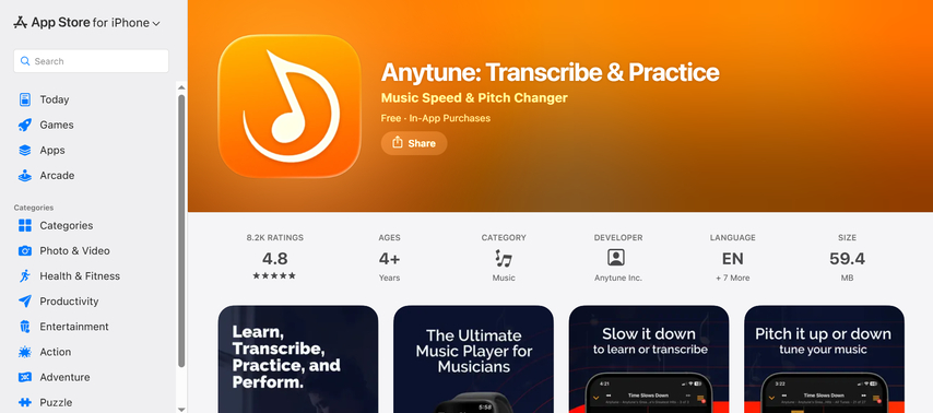 ios app for high quality tempo control