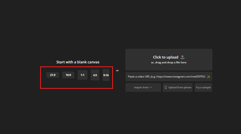 Choosing an aspect ratio
