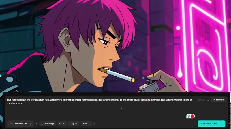 Creating multiple scenes in one video in Kapwing AI
