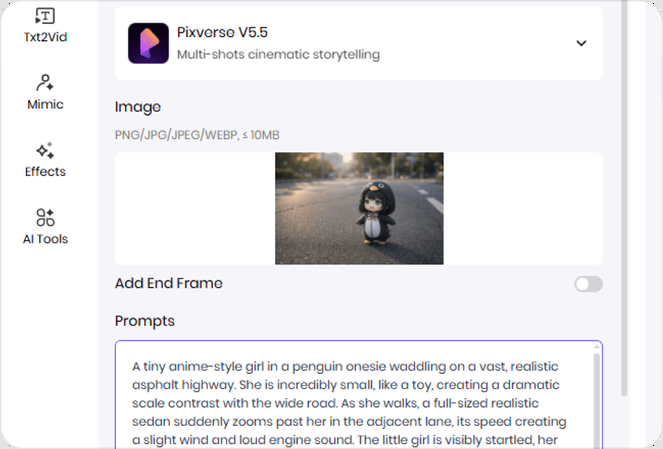 adjust resolution duration aspect ratio