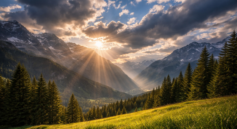 Describing the scene to convert the image into a video