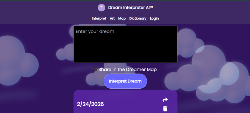 Dream Interpreter AI online tool