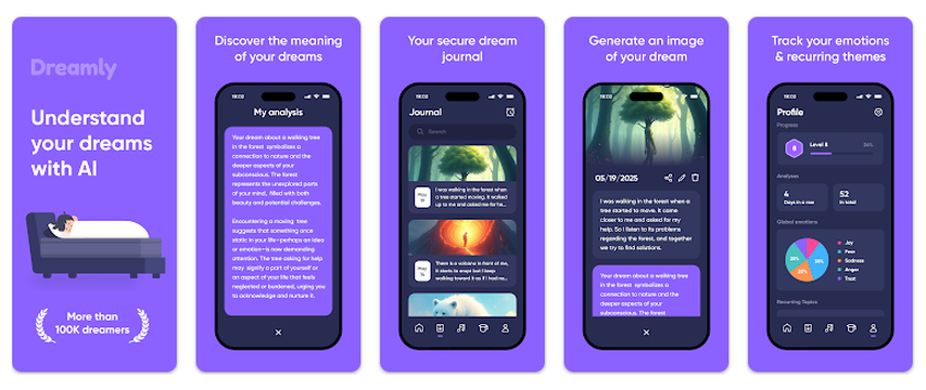 Dreamly AI dream interpreter app