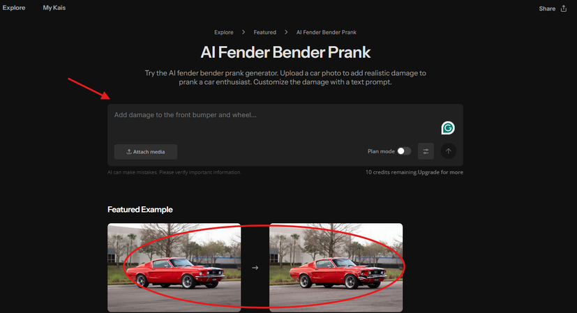 Generating videos from custom Kais