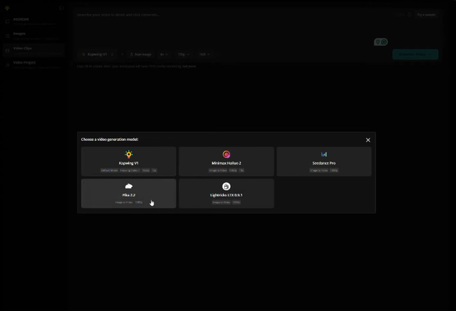 Kapwing AI video generator AI Models