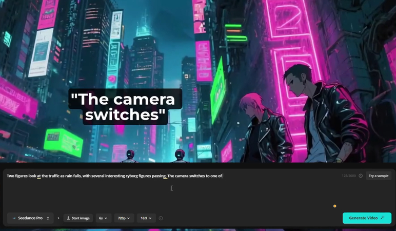 Kapwing AI video generator multi-camera angles capabilities