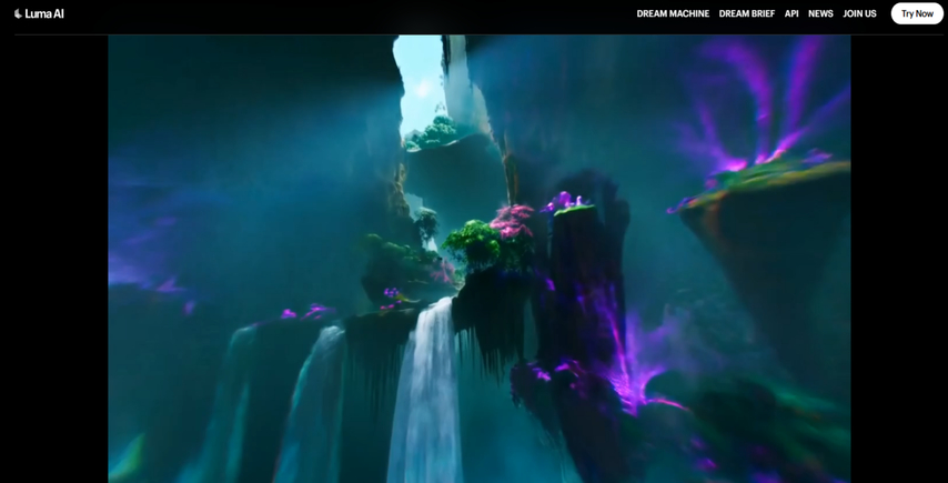 Luma AI video generator