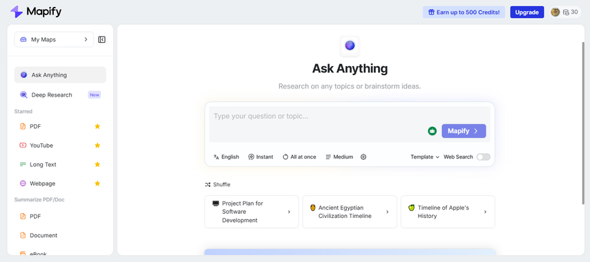 Mapify AI concept map generator