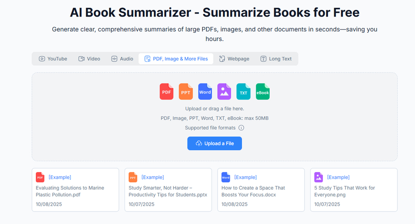 NoteGPT AI book summarizer