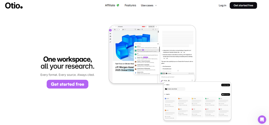 Otio AI book summarizer