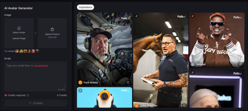 Pollo AI Avatar video creator