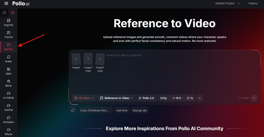 Pollo AI character consistency video creator